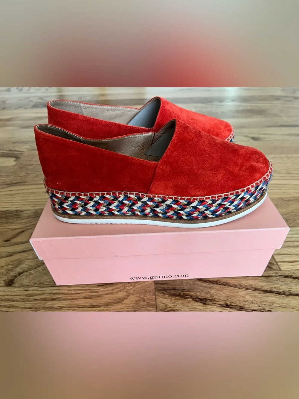 Gaimo Suede Espadrille Slip-On Platform